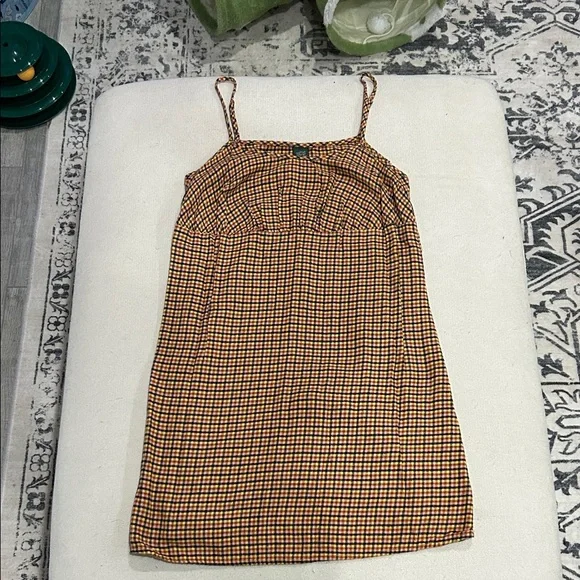 Plaid Print Wild Fable Spaghetti Strap Dress - Picture 1 of 3